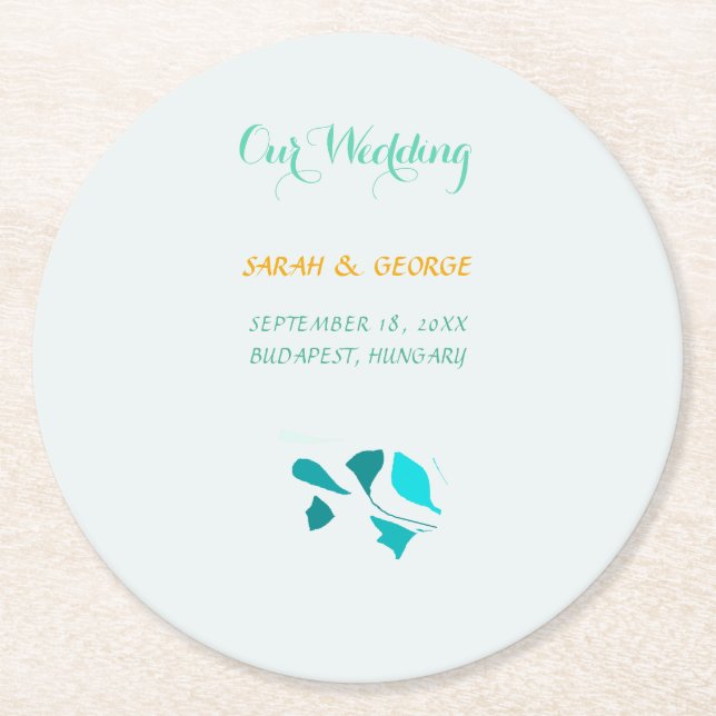 Eukalyptus-Blätter Runder Pappuntersetzer (Vorderseite)