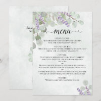Eukalyptus-Blätter und Lavendelhochzeit