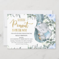 Eukalyptus Blue Floral Little Peanut Baby Dusche