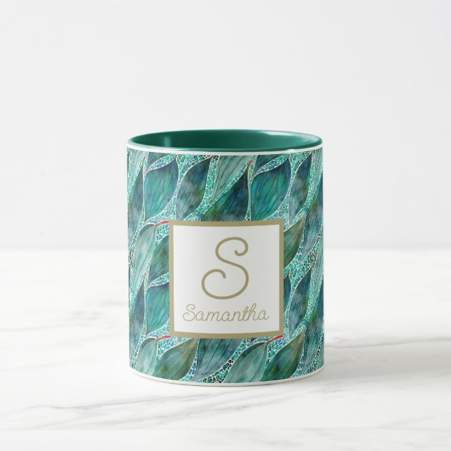 Eukalyptus Blue River Blätter Mu Tasse (Zentrum)