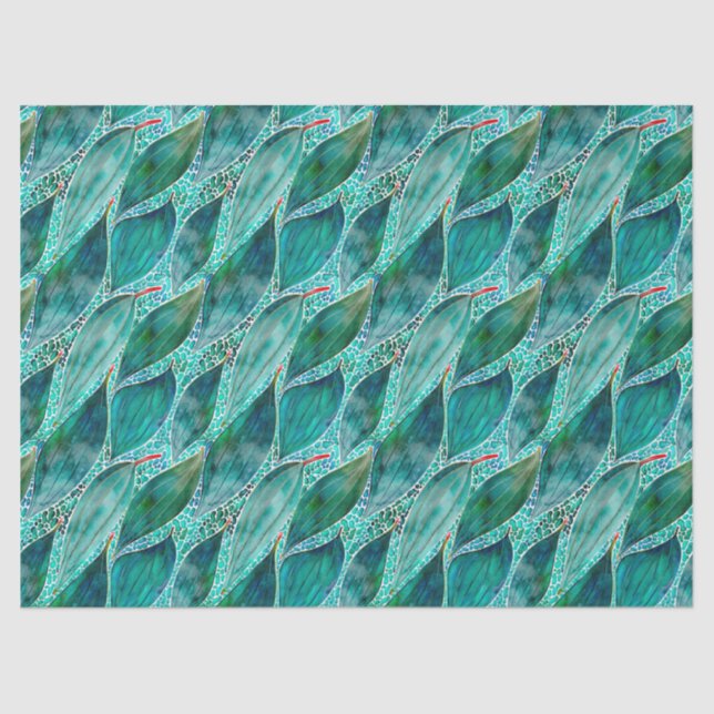 Eukalyptus Blue River-Blätter Seidenpapier (Vorderseite)