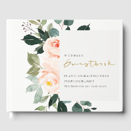 Eukalyptus Blush Rose Rosa Hochzeit Gästebuch
