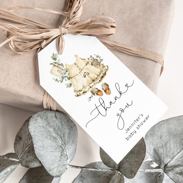 Eukalyptus boho Kinderzimmer Regenbogen Babymädche Geschenkanhänger (Von Creator hochgeladen)