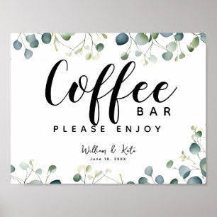 Eukalyptus botanic Coffee Bar Poster