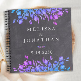 Eukalyptus Botanical Gray Wedding Guestbook Notizbuch
