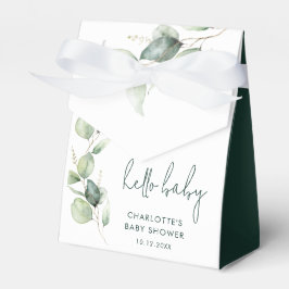 Eukalyptus Botanical Watercolor Baby Show Geschenkschachtel