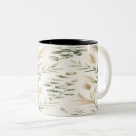 Eukalyptus-Botanik-Mug Zweifarbige Tasse