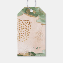 Eukalyptus Botanisch Modernes Abstraktes Wasser Geschenkanhänger