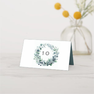Eukalyptus botanische Hochzeitsplatz Karte