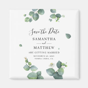 Eukalyptus Botanische Vegetation Save the Date Magnet