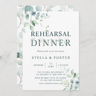 Eukalyptus Botanischer Brief Probe Abendessen Einladung