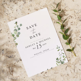Eukalyptus Botanischer QR-Code Hochzeit speichern Save The Date