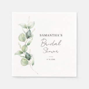 Eukalyptus Botanisches Brautparty Serviette