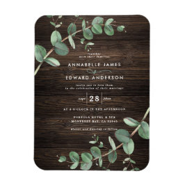 Eukalyptus botanisches dunkles Holz Magnet