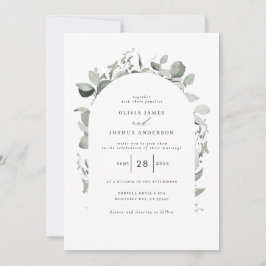 Eukalyptus botanisches Foto Einladung