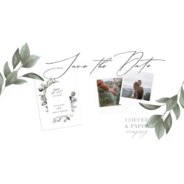 Eukalyptus botanisches Foto Save The Date