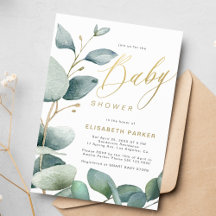 Eukalyptus botanisches Grünzeug Baby Shower