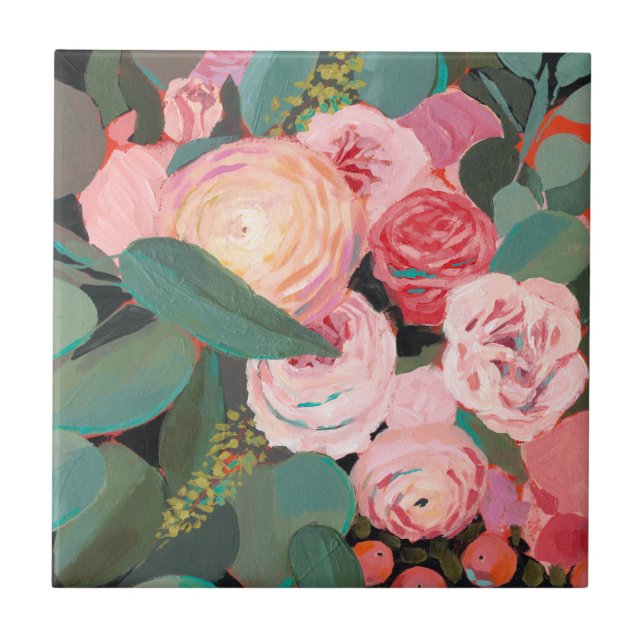 Eukalyptus Bouquet Fliese (Vorderseite)