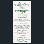 Eukalyptus Bouquet Wedding Menu Card Menükarte<br><div class="desc">Wasserfarbe Eukalyptus blättrige Bouquet Hochzeitskarte. Personalisieren Sie Stil,  Farbe und Größe des Schriftartes.</div>