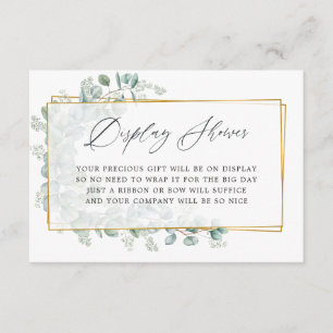 Eukalyptus-Brautparty-Anzeige-Dusche für Wasserfar Begleitkarte