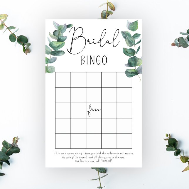 Eukalyptus - Brautparty-Bingo-Spiel (Von Creator hochgeladen)