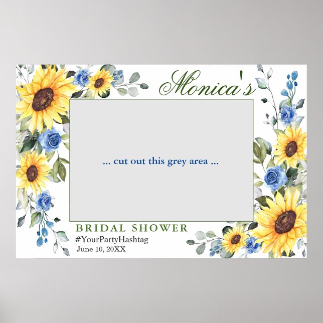 Eukalyptus-Brautparty-Foto Poster (Vorne)