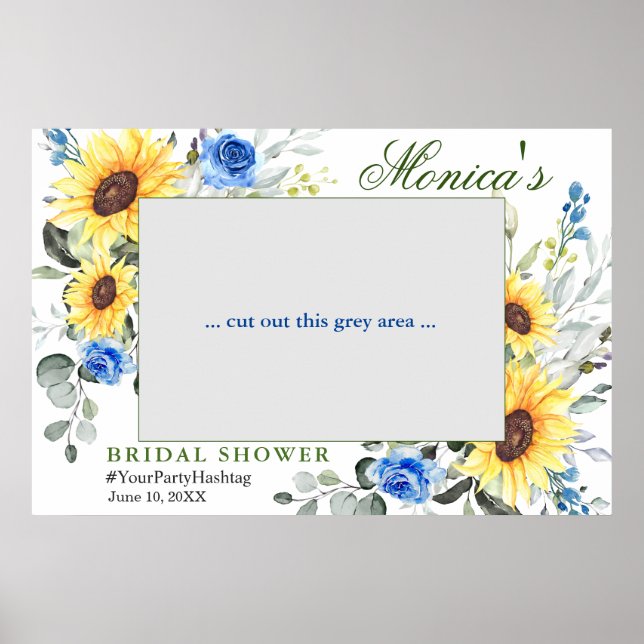 Eukalyptus-Brautparty-Foto Poster (Vorne)