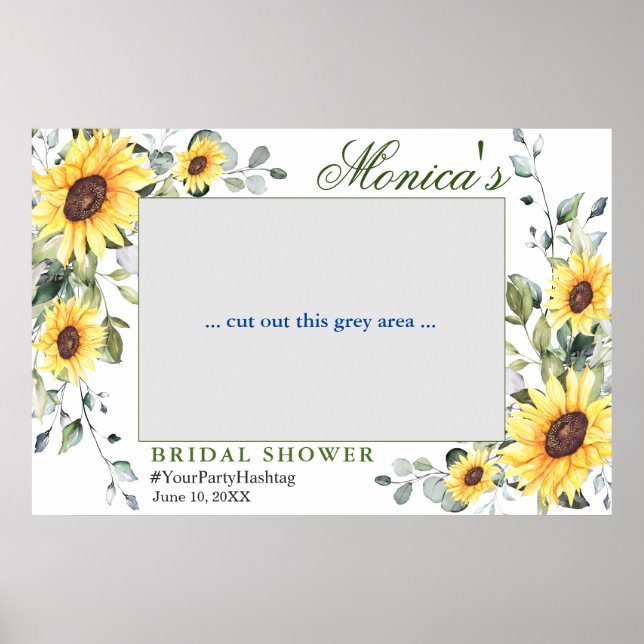 Eukalyptus-Brautparty-Foto-Prop-Pos Poster (Vorne)