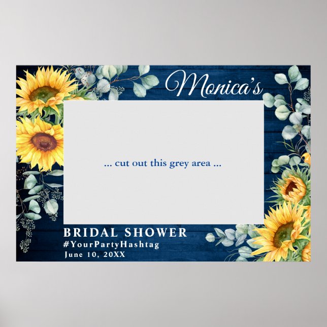 Eukalyptus-Brautparty-Foto-Prop Poster (Vorne)