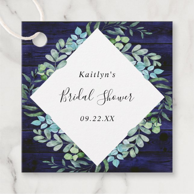 Eukalyptus-Brautparty Geschenkanhänger (Vorderseite)