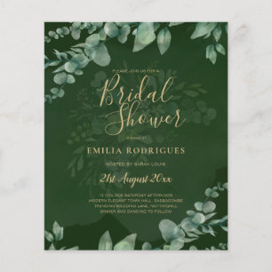 Eukalyptus BRAUTPARTY Greenery Gold QR C Flyer