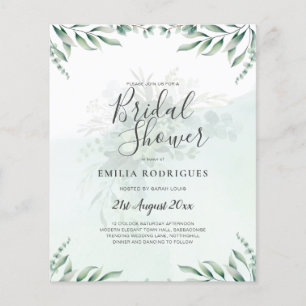 Eukalyptus BRAUTPARTY Greenery Gold QR C Flyer