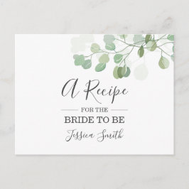 Eukalyptus Brautparty Rezept Karte Grüne