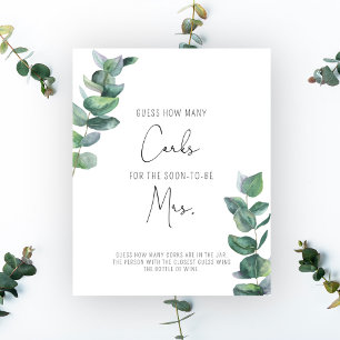 Eukalyptus - Brautparty schätzt wie viele Korken Poster