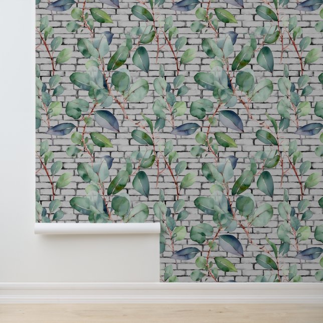 Eukalyptus Brick Blätter Grüne Gartenanlage Tapete (Anwendung)