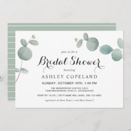 Eukalyptus Bridal Dusche Aquarell Einladung