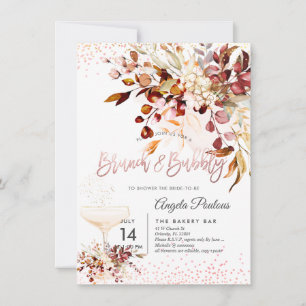Eukalyptus Brunch Bubbly, Aquarellfarbe Einladung