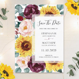Eukalyptus Burgundy Blush Foto Hochzeit Save The Date