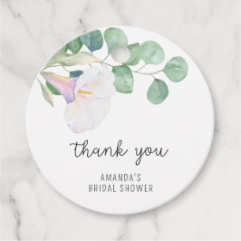 Eukalyptus - calla - Brautparty vielen Dank Geschenkanhänger