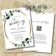 Eukalyptus Calligraphy QR Code UAWG Wedding