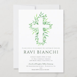 Eukalyptus Christening Greenery Taufe Einladung
