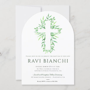 Eukalyptus Christening Greenery Taufe Einladung