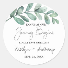 Eukalyptus Classic R Runder Aufkleber