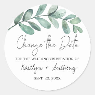 Eukalyptus Classic R Runder Aufkleber