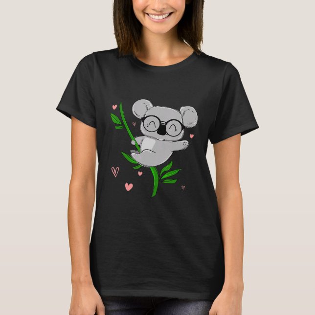 Eukalyptus Climbing Koala T-Shirt (Vorderseite)