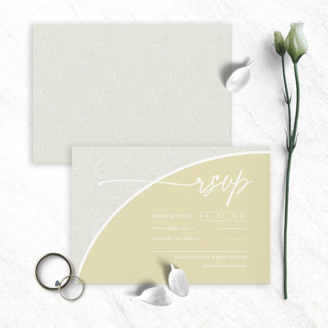 Eukalyptus Color Tones Wedding V1H Green ID901 RSVP Karte (Von Creator hochgeladen)