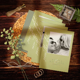 Eukalyptus Color Tones Wedding Vert Green ID901 Save The Date