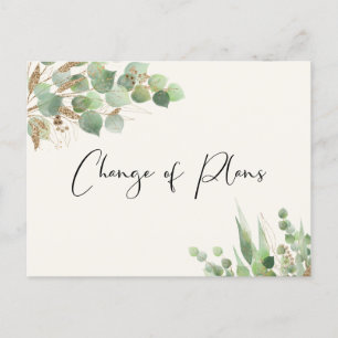 Eukalyptus-Creme Ankündigungspostkarte
