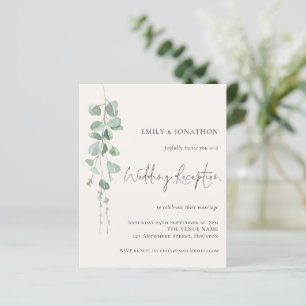 Eukalyptus-Creme-Hochzeitsempfang