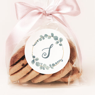 Eukalyptus Custom Text Monogram Sticker